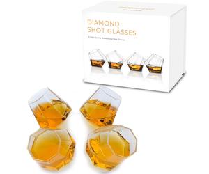 Mad Monkey - Diamond Shot Glasses - Set Of 4 NEW