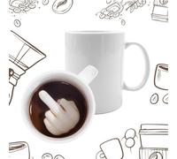 Mad Monkey Middle Finger Mug - Middle Finger Cup Base White