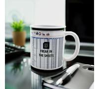Mad Monkey - Mug Freak in The Sheets - Excel Coffee Mug for Fans of The Spreadsh