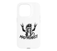 Mad Monkey Punk Rock Graphic Rebel Cartoon Case for iPhone 15 Pro
