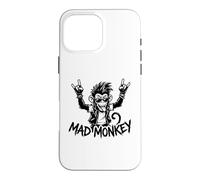 Mad Monkey Punk Rock Graphic Rebel Cartoon Case for iPhone 16 Pro Max