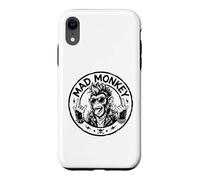Mad Monkey Punk Rock Graphic Rebel Cartoon Case for iPhone XR