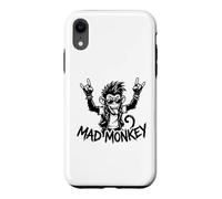 Mad Monkey Punk Rock Graphic Rebel Cartoon Case for iPhone XR