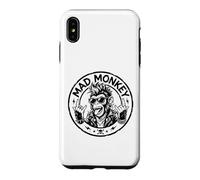 Mad Monkey Punk Rock Graphic Rebel Cartoon Case for iPhone XS Max