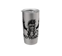 Mad Monkey Punk Rock Graphic Rebel Cartoon Stainless Steel Insulated Tumbler