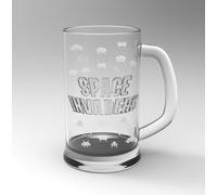 Mad Monkey Space Invaders Beer Glass - 350ml in Clear Mad Monkey Clear