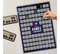 Mad Monkey Top 100 Video Games Scratch Poster - Gift for Gamers