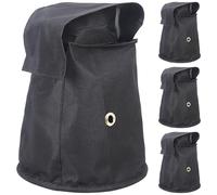 MAD OWL LED Par Light Rain Cover, Waterproof Outdoor Par Light Protection, Weather Shield for Stage Lighting, Hanging Mini LED Moving Head Light Rainproof and Dustproof Accessories 4Pack Black