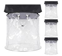 MAD OWL Professional Moving Head Light Rain Cover,Waterproof and dustproof Stage Lighting Protection Accessory, Transparent Vertical Hanging Stage Moving Head Light Rain Cover 4 packs