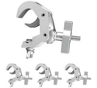 Mad Owl Stage Lighting Equipment & Accessories,Aluminum C-clamp Scaffolding Heavy Duty Truss Clamps Adjustable 40-52mm/1.57-2.05 inches Load bearing 150kg/330lb (4pack Silver color)