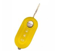 Mad Paints Silicone Key Cover Case for Fiat 500, Punto, Panda, Bravo (Yellow)