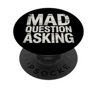 Mad Question Asking Curious Introvert Smart Sarcasm - PopSockets Adhesive PopGrip