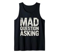 Mad Question Asking Curious Introvert Smart Sarcasm - Tank Top