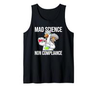 Mad Science Non Compliance Funny Scientist Goose Chemistry Tank Top
