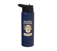 Mad Science of Education Spooky Teacher Halloween Stainless Steel Insulated Water Bottle