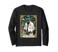 Mad Scientist Chemist in White Labcoat Costume Tarot Card Long Sleeve T-Shirt