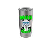 Mad Scientist Panda Bear Funny Animal STEM Science Geek Stainless Steel Insulated Tumbler