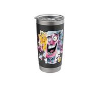 Mad Scientist Peace Graffiti Pop Character Graphic Art Sign Stainless Steel Insulated Tumbler