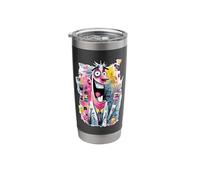 Mad Scientist Peace Graffiti Pop Character Graphic Art Sign Stainless Steel Insulated Tumbler