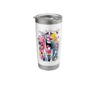 Mad Scientist Peace Graffiti Pop Character Graphic Art Sign Stainless Steel Insulated Tumbler