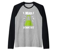Mad Scientist Science Costume Raglan Baseball Tee