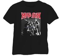 Mad Sin Punk Rock Retro T Shirt Stylish Custom Tee Shirt Design for Men Women Black