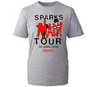 MAD! Tour Sparks 2025 Paris T-Shirt - Concert Fan Tee - Limited Edition Band Merchandise (HeatherGrey, M Years)