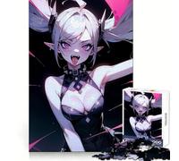 Mad Vampire Anime Girl 1000 Piece Jigsaw Puzzle for Teenagers Mindful Game Snug Cut Happy Challenge (38x52cm)