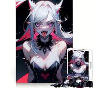Mad Vampire Anime Girl 1000 Piece Jigsaws for Adults DIY Play Firm Edge Pattern Assemble Furniture Decor (38x52cm)