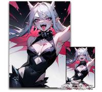 Mad Vampire Anime Girl Adult Jigsaw Puzzles 1000 Pieces Jigsaw Puzzles for Adults for Teenagers Teens Ideal Birthday 1000 PCS(75x50cm)