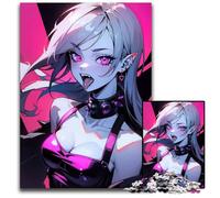 Mad Vampire Anime Girl Adult Jigsaw Puzzles 1000 Pieces Jigsaw Puzzles for Adults for Teenagers Teens Ideal Birthday 1000 PCS(38x26cm)