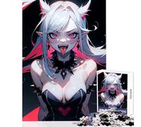 Mad Vampire Anime Girl Jigsaw Puzzle 1000 Piece for Teenagers Serene Peaceful Play Activity Peaceful Calm Stress Relief (38X52cm)