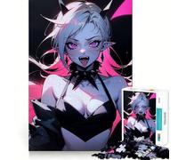 Mad Vampire Anime Girl Jigsaw Puzzles for Adults1000 Piece Logic Skill Precise Connection Family Bond Home Decor (50x75cm)