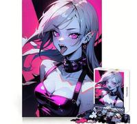 Mad Vampire Anime Girl Puzzles for Adults 1000 Puzzles Brain Power Nice Thick Fun Challenge Premium Gift (38x26cm)