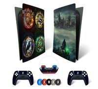 MaD Vision® Extra-Durable Skin Kit for PlayStation 5 (PS5) Digital | Matte Vinyl Decal Set for Console + 2 Controllers - for Hogwarts Legacy Design