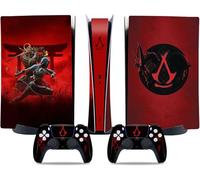 MaD Vision® Extra-Durable Skin Kit for PlayStation 5 (PS5) Digital | Matte Vinyl Decal Set for Console + 2 Controllers - for Assassin's Creed Shadows Design