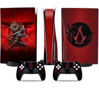 MaD Vision® Extra-Durable Skin Kit for PlayStation 5 (PS5) Disc | Matte Vinyl Decal Set for Console + 2 Controllers - for Assassin's Creed Shadows Design