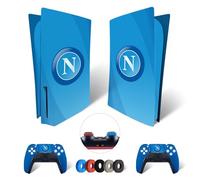 MaD Vision® Extra-Durable Vinyl Skin Set for PS5 Disc + 5 Pairs of Aiming Rings | Scratch-Resistant Sticker Kit for PlayStation 5 + 2 Controllers - for Napoli Design