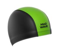 Mad Wave Lycra Duotone Swim Cap - Black / Lime