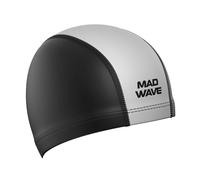 Mad Wave Lycra Duotone Swim Cap - Black / White