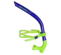 Mad Wave Pro Snorkel - Navy Blue Swimmers Centre Snorkel for Fitness and Swim Training