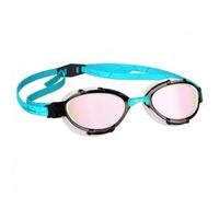 MAD WAVE Triathlon Rainbow Mirrored Swimming Goggles - Blue