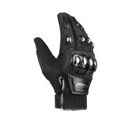 (MAD10C black long, XL (palm width 9.0-9.5cm)) Four Seasons Motorcycle Gloves Breathable Touch Screen Off-Road Riding Stainless Steel Shell Long Finger Autumn Gloves Non-slip Palm Guard