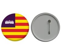 MadAboutFlags Balearic Islands Spain Flag 58mm Button Badge