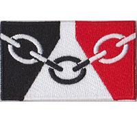 MadAboutFlags Black Country Flag Embroidered Patch T4