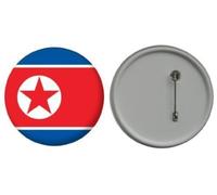 MadAboutFlags North Korea Country Flag 58mm Button Badge