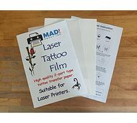 Madaboutink 2-Part Pro Laser Temporary Tattoo Transfer Paper 5 x A4 Sets
