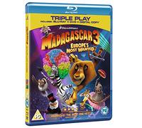 Madagascar 3: Europe's Most Wanted - Triple Play (Blu-ray + DVD + Digital Copy) [Region Free]