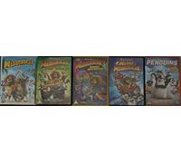 MADAGASCAR COLLECTION 5 DVD'S MADAGASCAR + ESCAPE 2 AFRICA + EUROPE'S MOST WANTED 3 + MERRY MADAGASCAR + PENGUINS OF MADAGASCAR