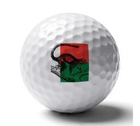 Madagascar Flag Lemur Fashion Golf Balls Accessories for Men Women Funny Graphic Golf Ball